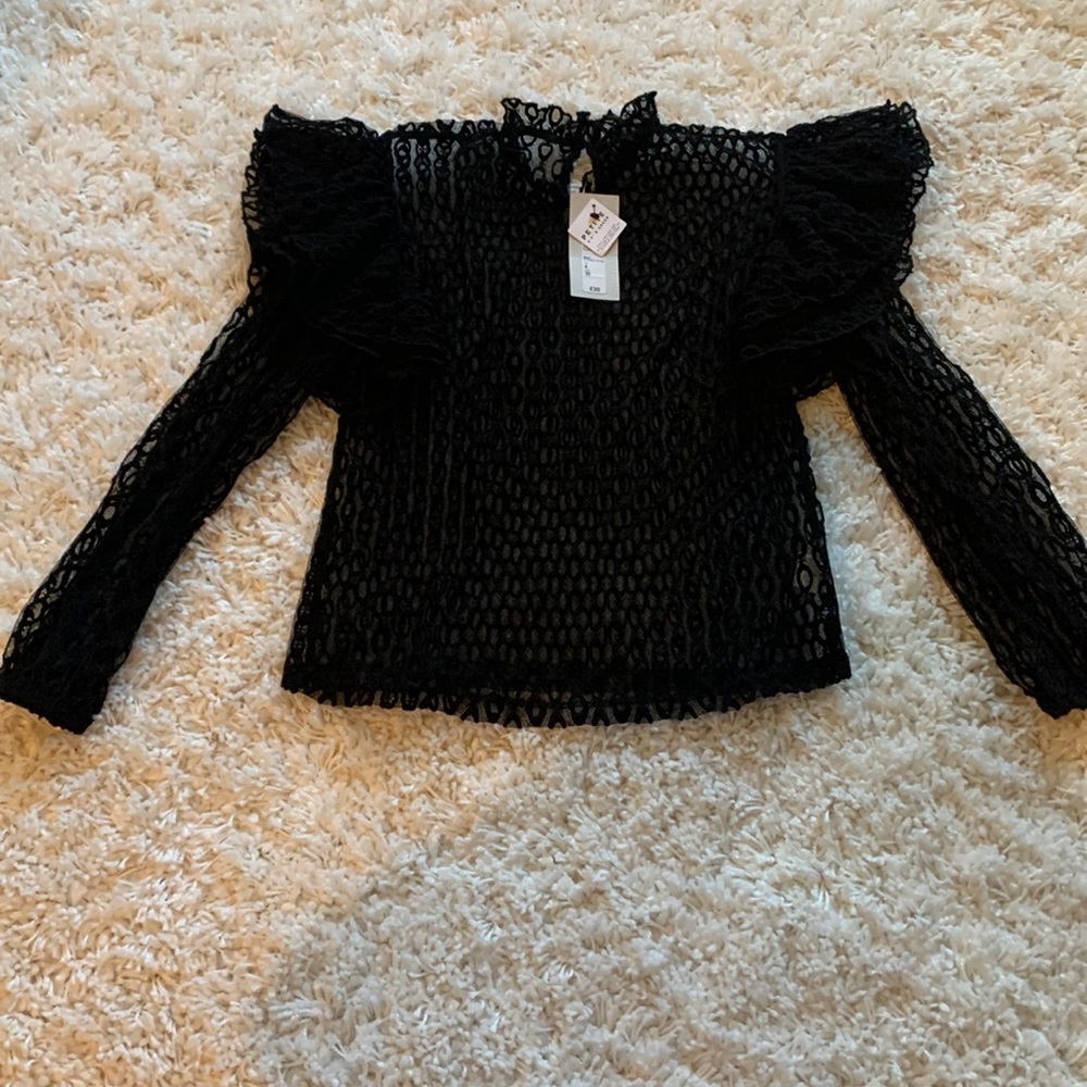 River Island Lacey black top Petite